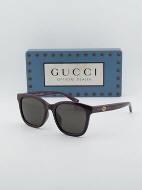 Gucci GG1984SK 004 Unisex Square Sunglasses - Violet / Grey